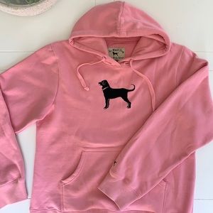Pink hoodie — Size Large. From The Black Dog.